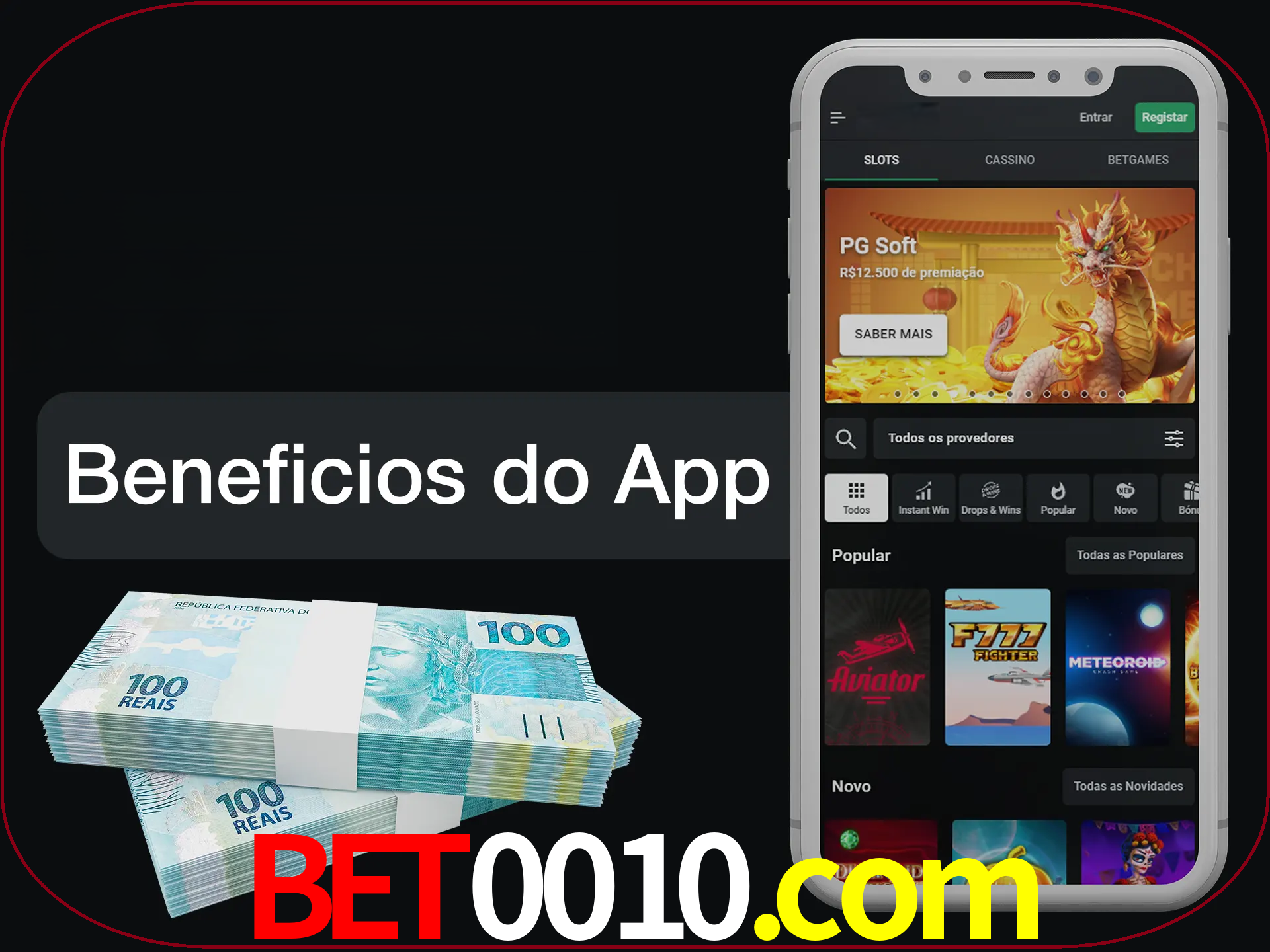 Obtenha todos os benefícios usando o aplicativo.