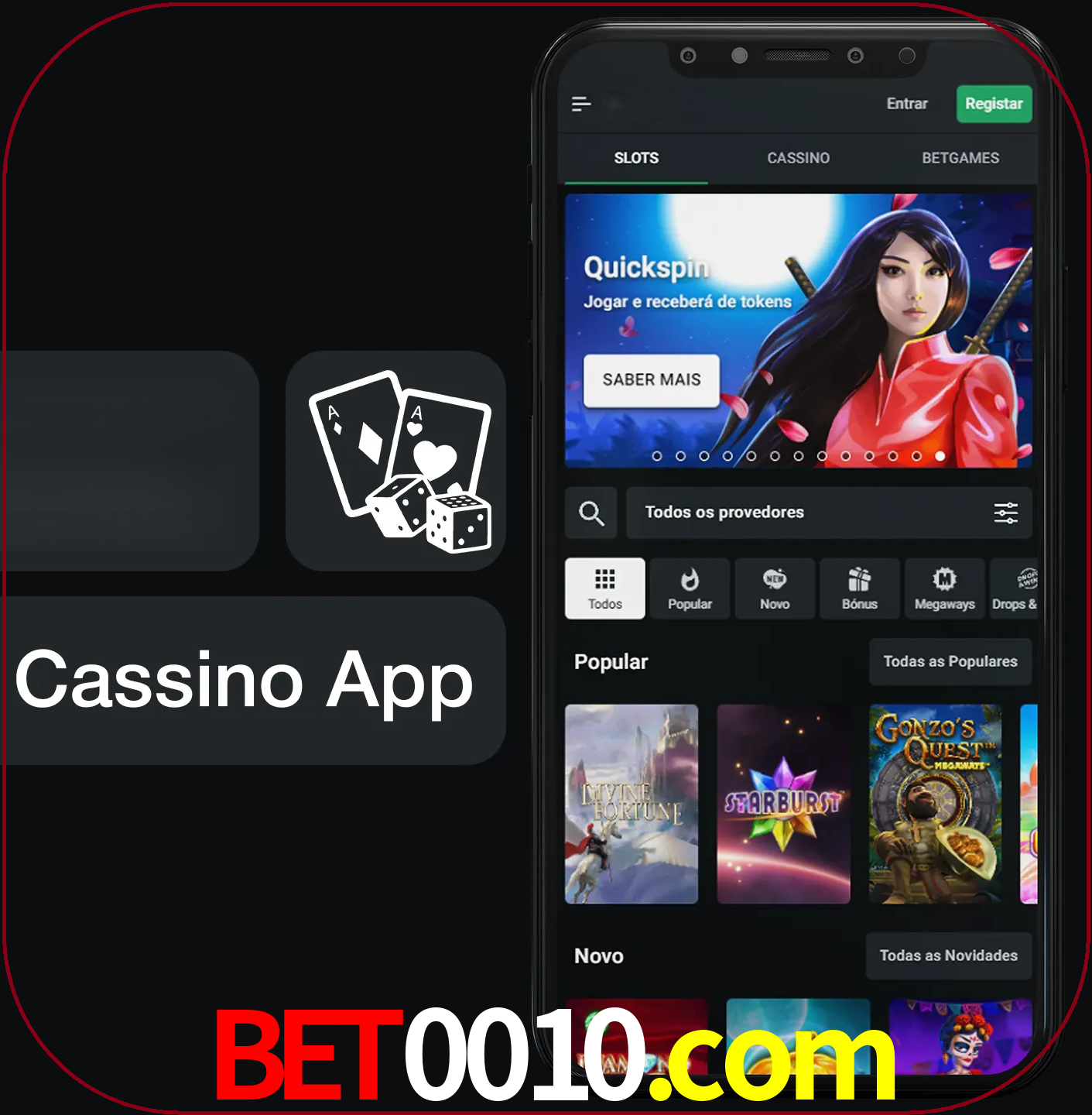 Jogue jogos de cassino e ganhe.